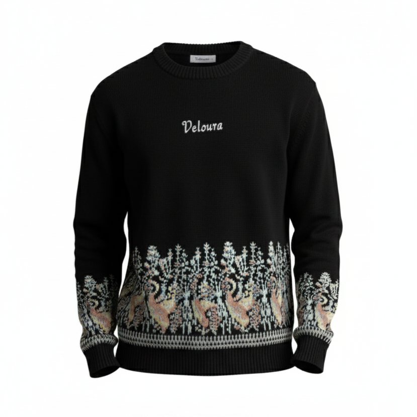 Veloura Black Sweatshirt
