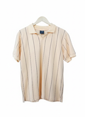 Sun Bleached Linen Stripe Polo