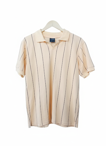 Sun Bleached Linen Stripe Polo