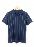 Navy Blue Stripe Polo