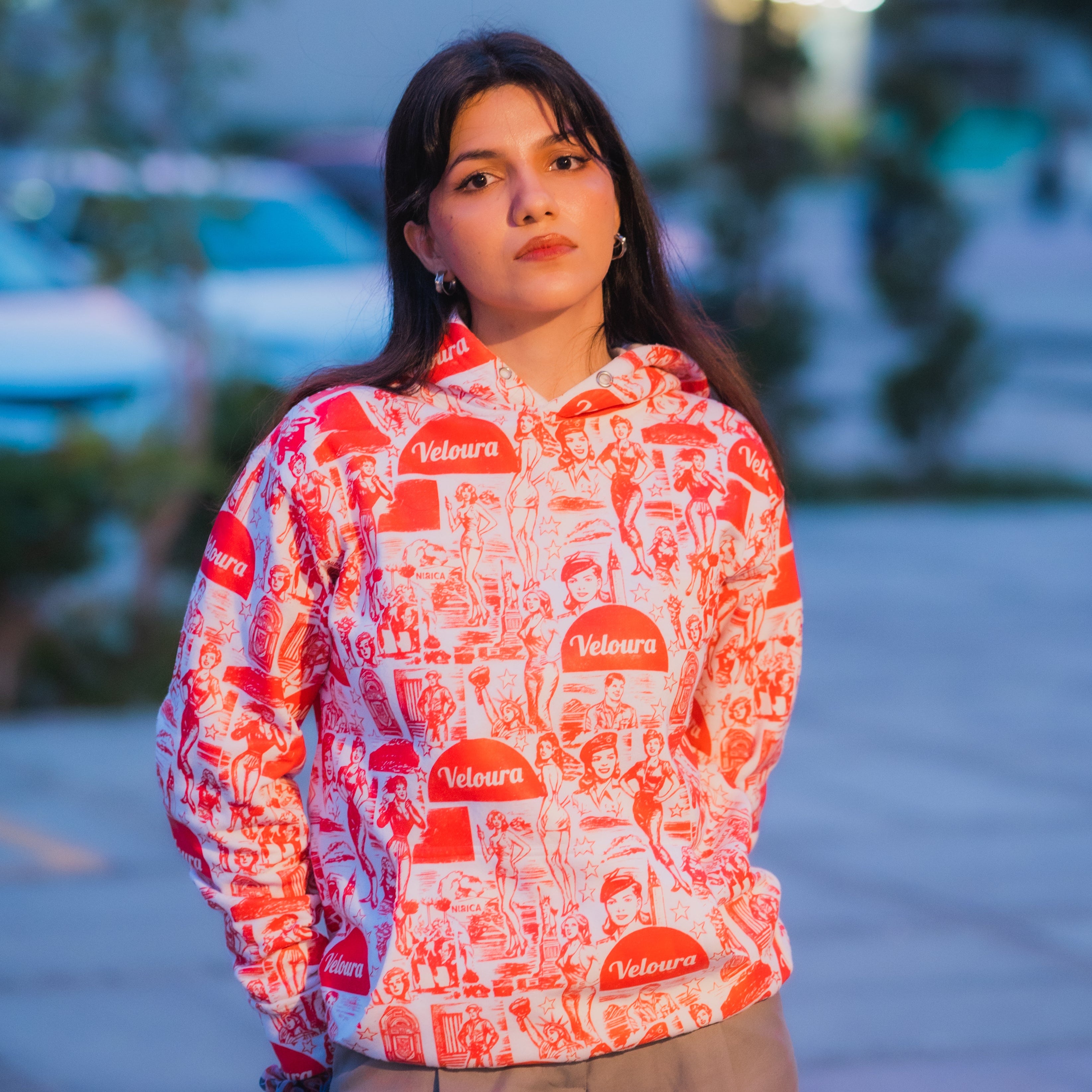 VELOURA MASHUP HOODIE