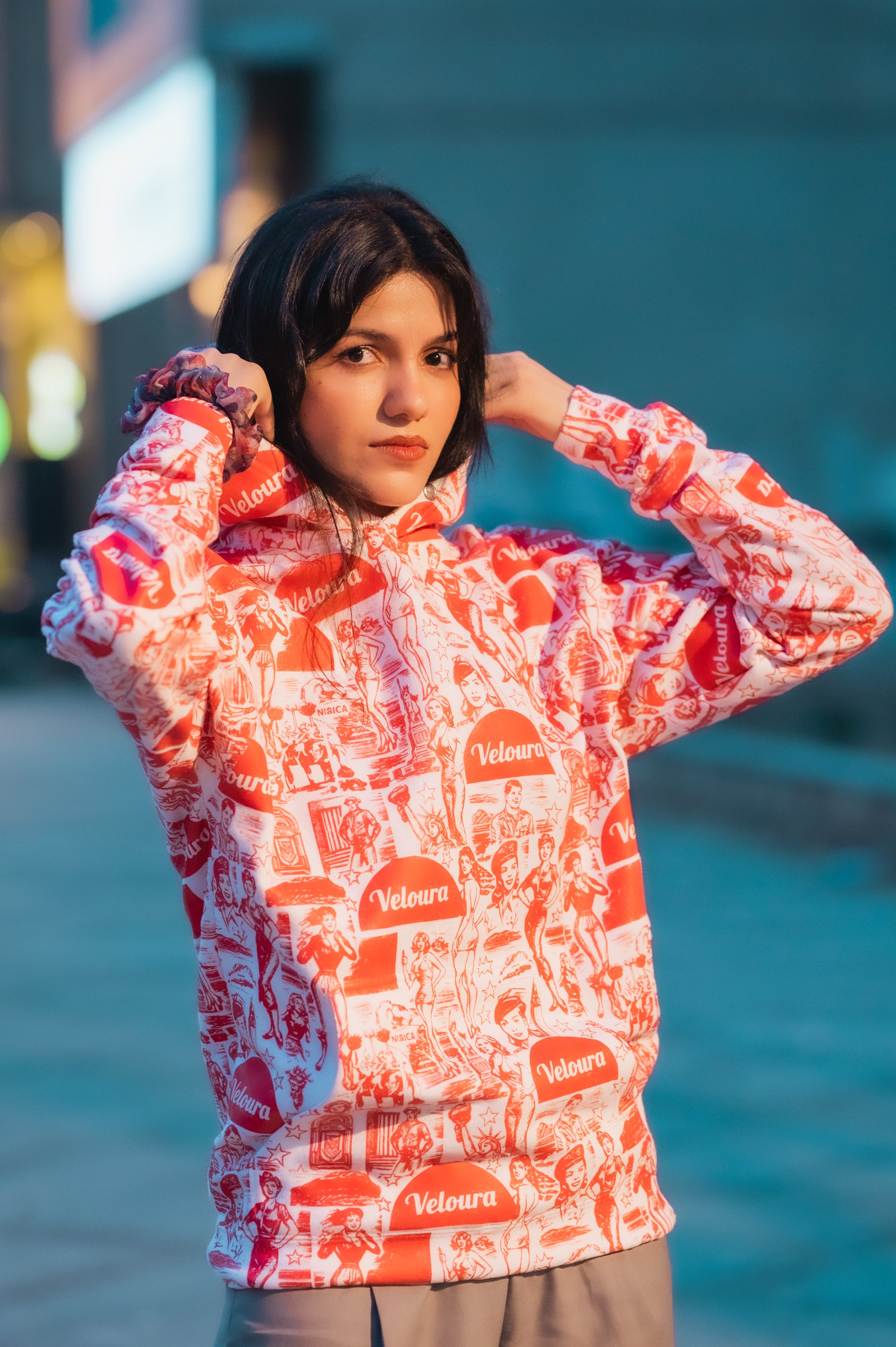 VELOURA MASHUP HOODIE