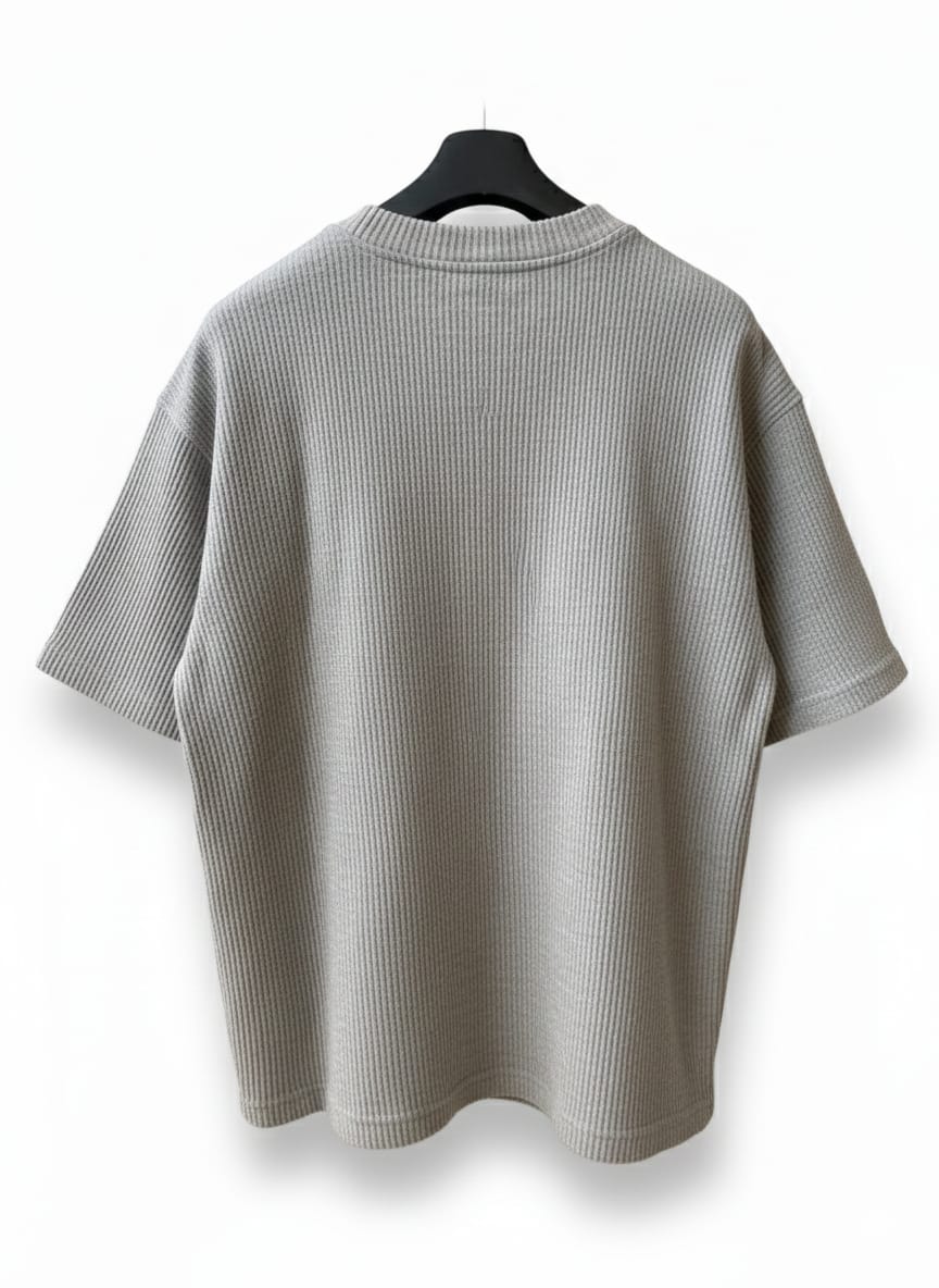 Ribbed Drop Shoulder