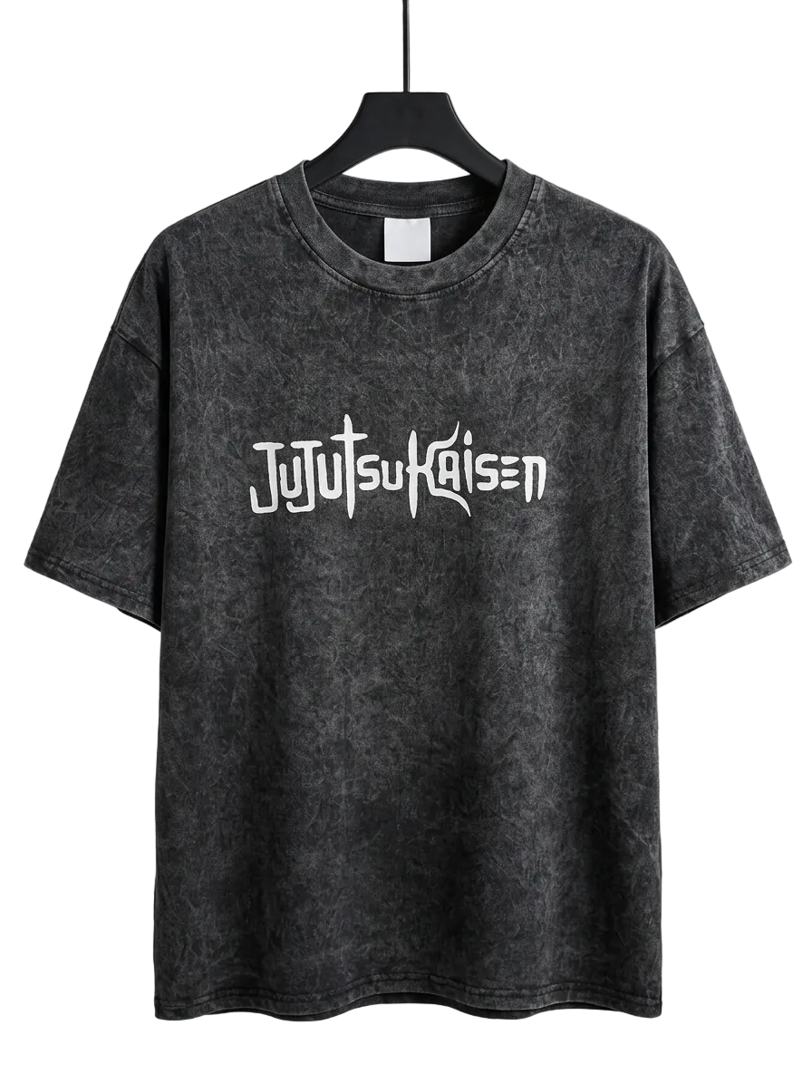 Acid Wash Toji Fushiguro Oversized Tee