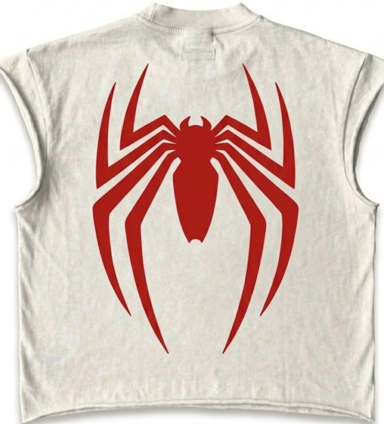 The White Spider Print Tank Top