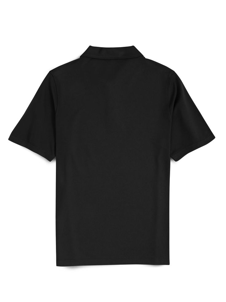 Black Plain Polo - Image 2