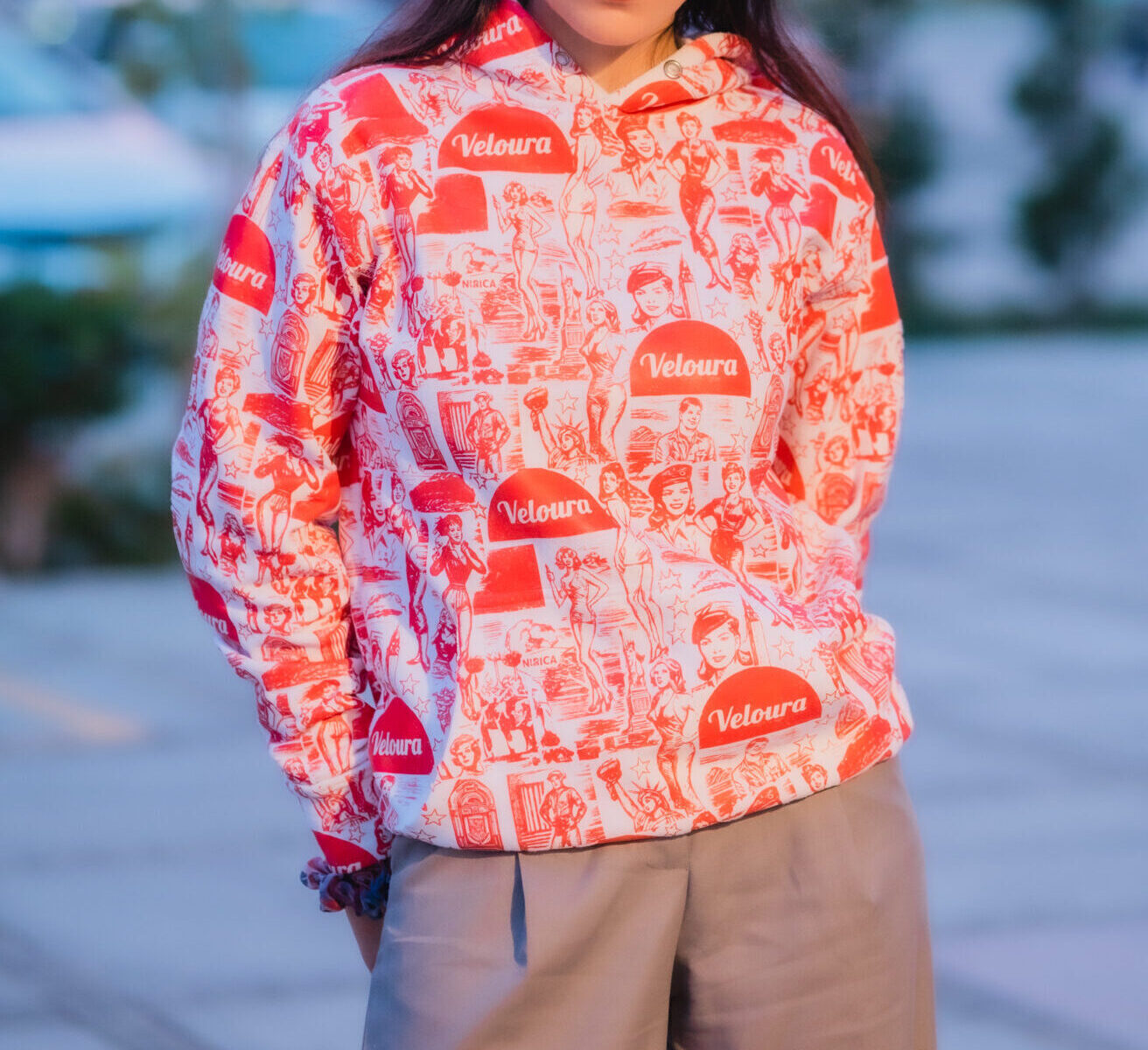 VELOURA MASHUP HOODIE